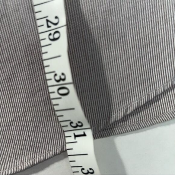 Perry Ellis Portfolio Men’s Long Sleeve Button Down Dress Shirt Gray Size Large - Picture 8 of 10